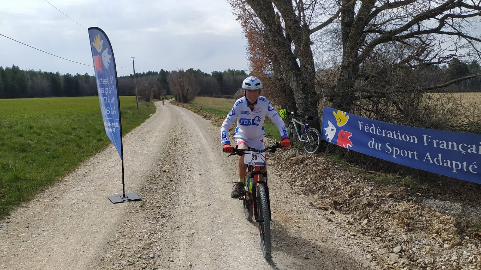 Dominique arrivée VTT
